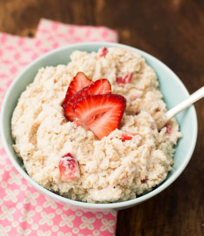 Strawberries and Cream Protein Oats