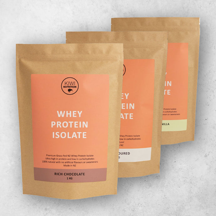 NZ Whey Protein Isolate - Triple Pack (3 x 1 KG)