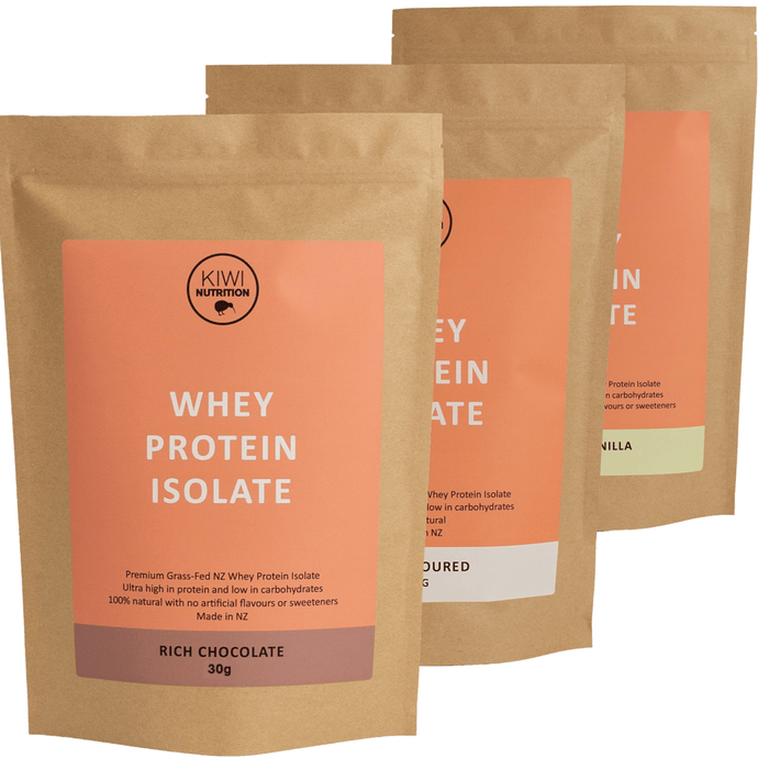 Whey Protein Isolate NZ, Protein Powder NZ, Chocolate Protein Powder Sample Pack