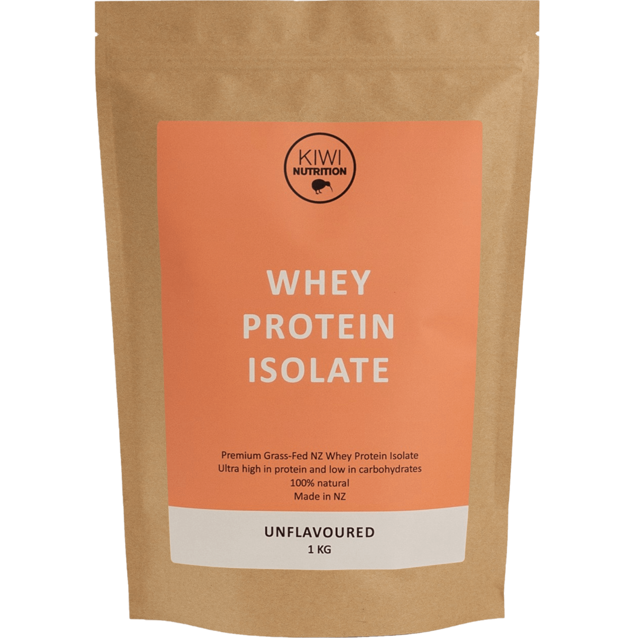 Whey Protein Powder Unflavoured 1kg Kiwi Nutrition