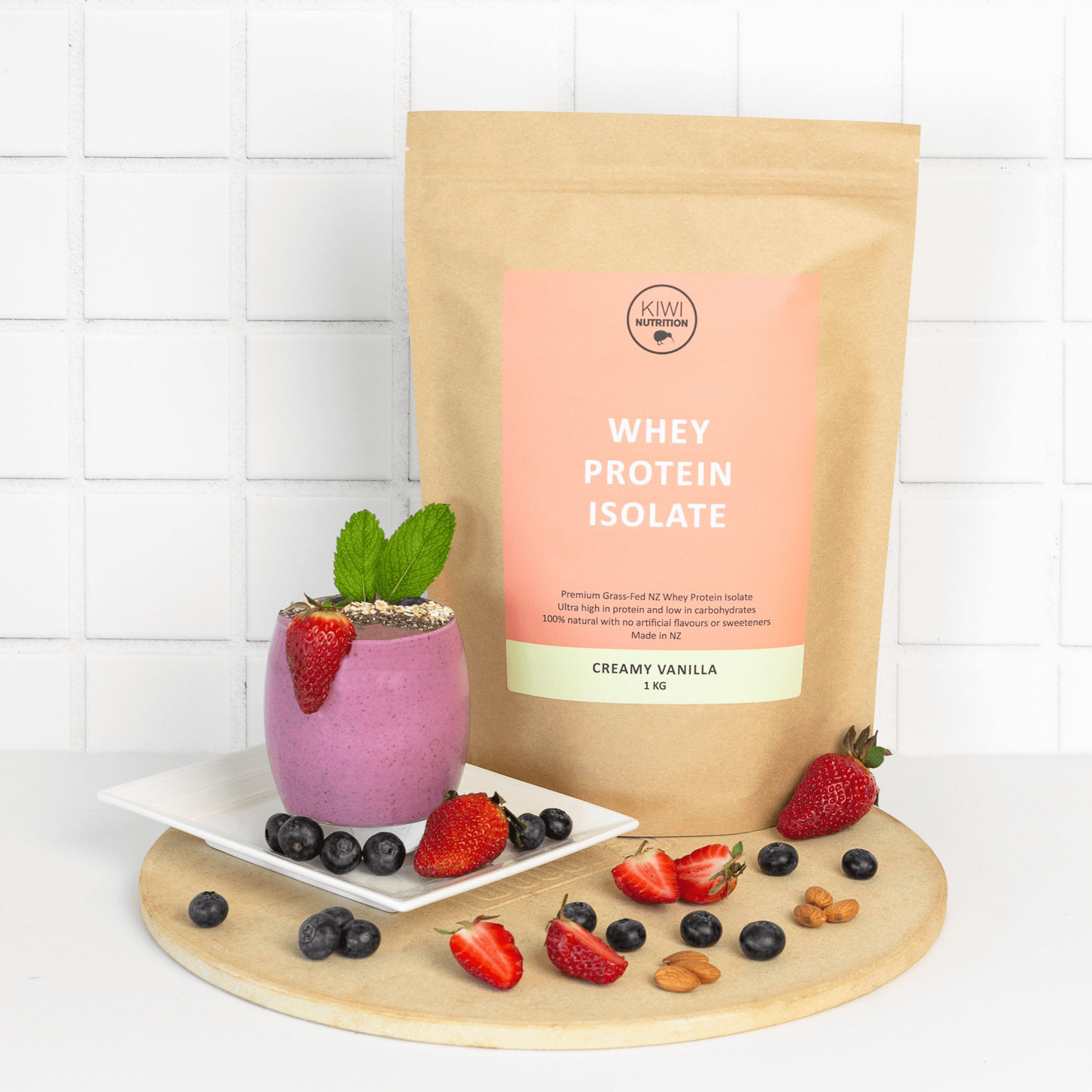 Protein Powder NZ, NZ Whey Protein Isolate, Kiwi Nutrition Vanilla Whey Protein Isolate