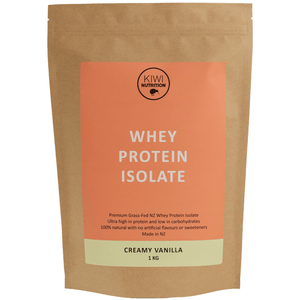 Protein Powder NZ, NZ Whey Protein Isolate, Kiwi Nutrition Vanilla Whey Protein Isolate